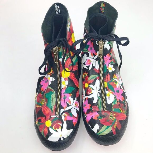 Converse X PatBo Chuck Taylor All Star Shroud Black Colorful Floral Hi Sneakers - Picture 6 of 16
